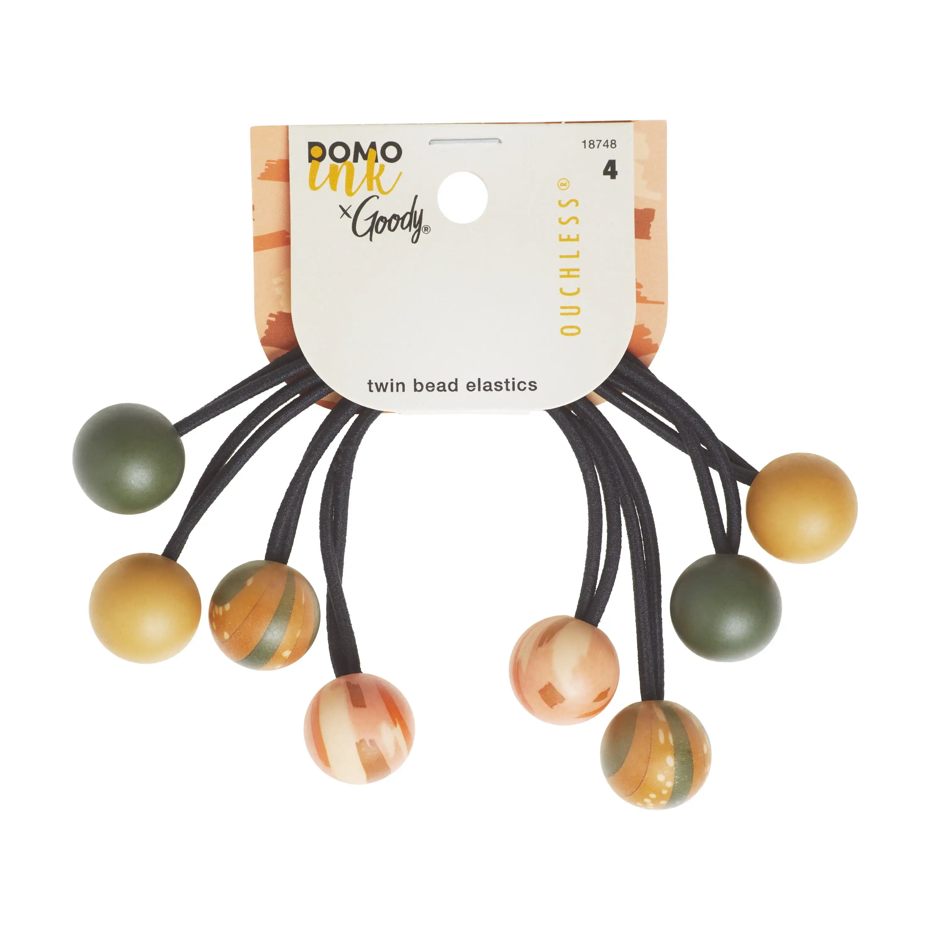 

(2 шт.) Elastics Orange 2 Ct, бусина Soft-touch