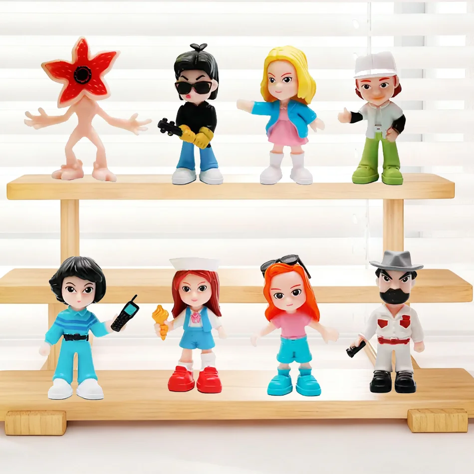 สินค้าพร้อมส่ง 8 ชิ้น ฟิกเกอร์ตัวละครน่ารักยอดนิยม ดีไซน์ไม่ซ้ำใคร ของตกแต่งโต๊ะทำงาน ของตกแต่งห้อง ของขวัญเซอร์ไพรส์