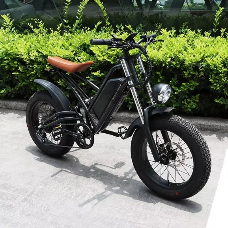 48V 1500w retro electric bike road dirt fat tires electric bike fast electric mountain bike