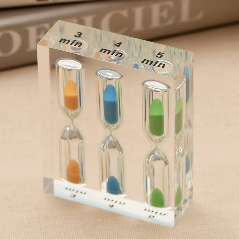 Hourglass Timer Sand Meter Clock 1/2/3/4/5min Acrylic Timer Funnel Sand Table Plastic Sand Timer Time Kids Hourglass Clock Tools