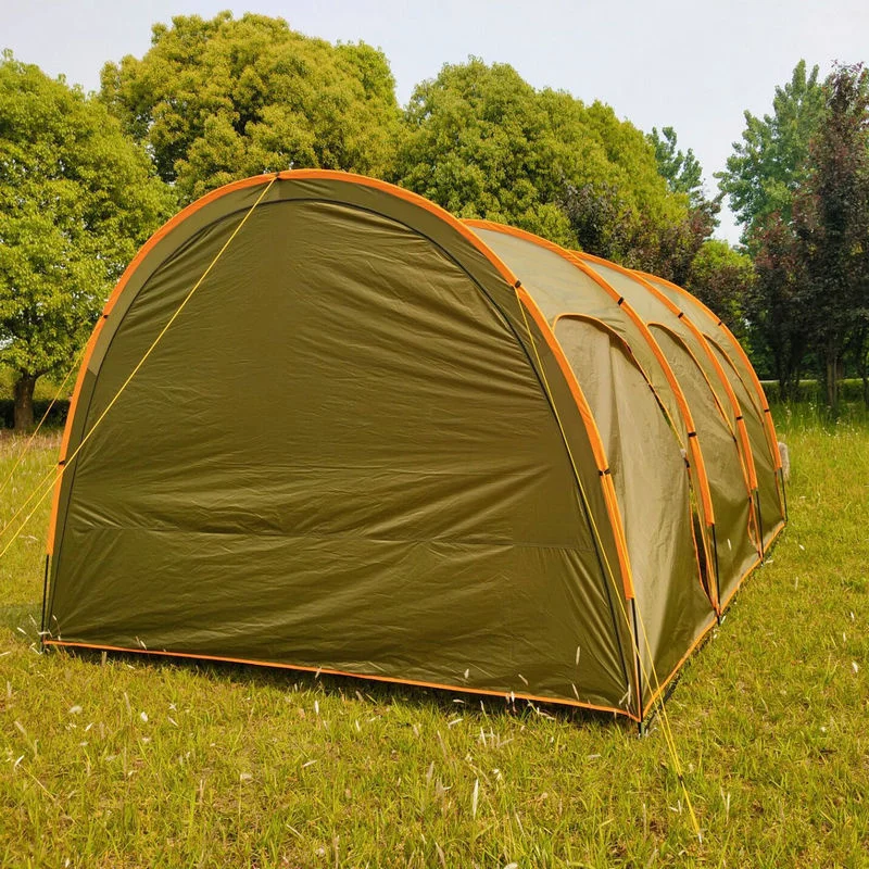 Imagem -03 - Grande Barraca de Acampamento 10 Pessoas à Prova Impermeável Água Família Festa Túnel Tenda ao ar Livre Toldos Grande Sun Abrigo Tenda com Porta 450*310*205cm