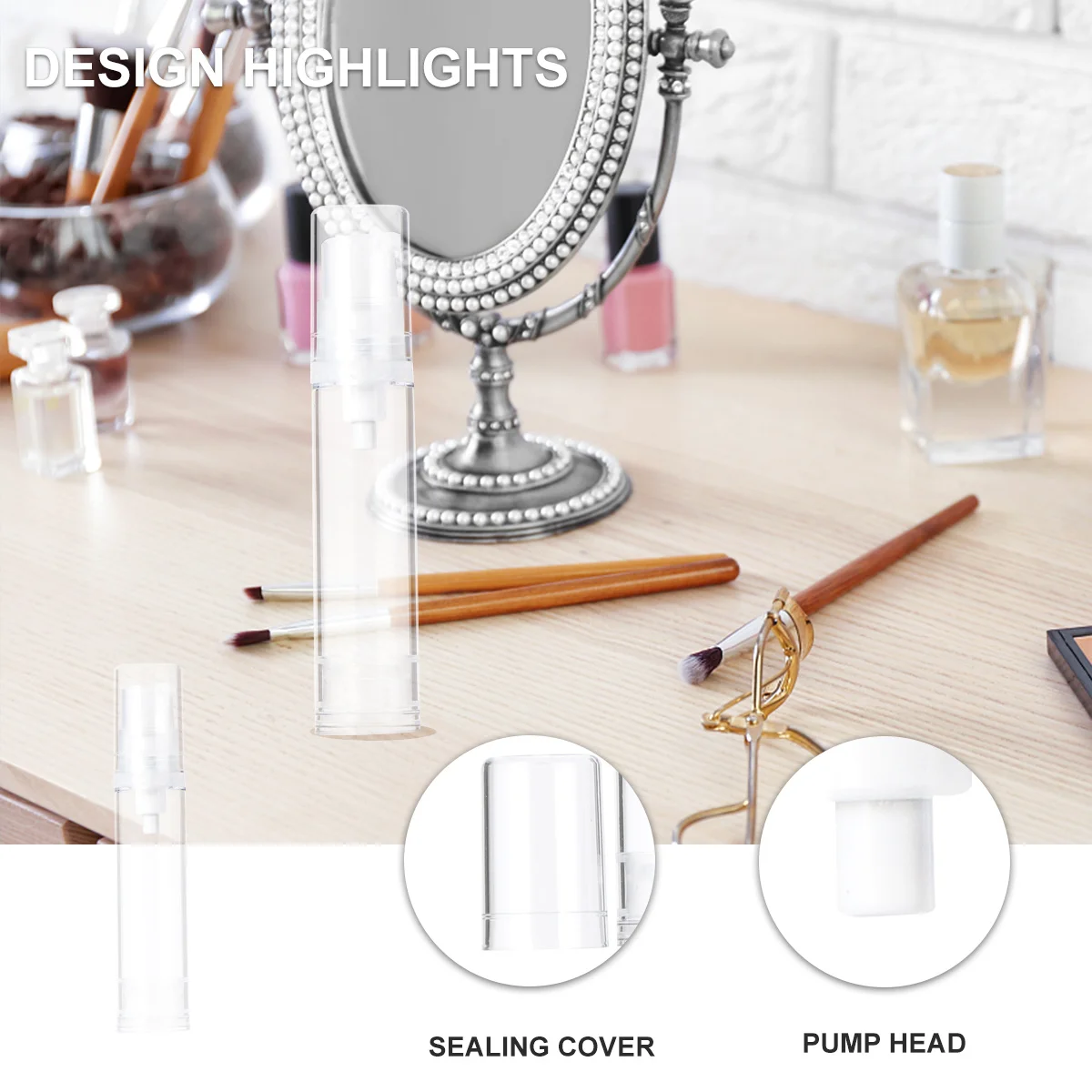 

12pcs Subpackaging Bottles 10Ml Transparent Leakproof Lightweight Portable Travel Lotion Bottle For Shampoo Cream Makeup