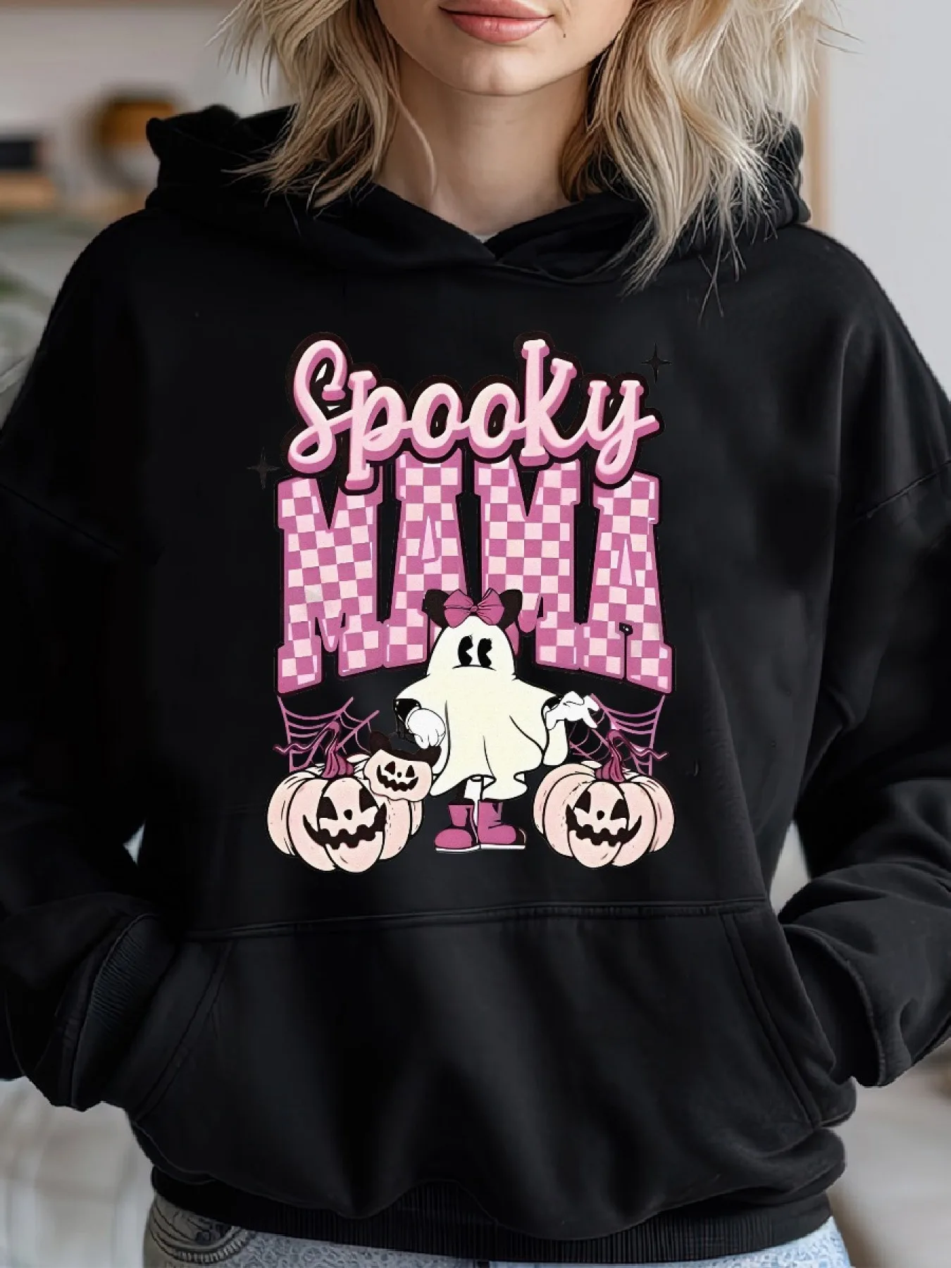 

Halloween Graphic Printing Autumn and Winter Pure Cotton Men's and Women's Hoodies Outdoor Street Sports Training Brand Trend