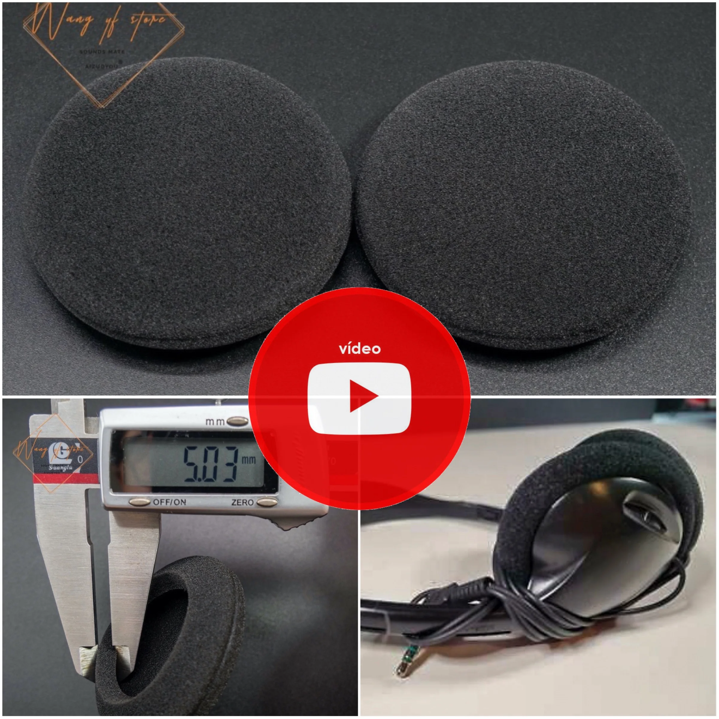 5 Pairs Foam Ear Pads Sponge Earpads Cushion For Sony Mdr-023 Walkman Headphone 5mm Thickened Supper High Density Earmuff Sponge