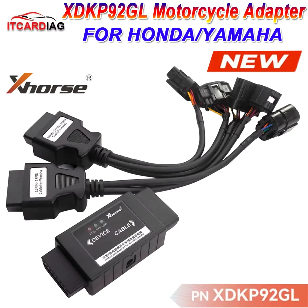

Xhorse XDKP92GL Мотоциклетный адаптер для Honda/Yamaha для VVDI Key Tool Plus и Key Tool MIDI