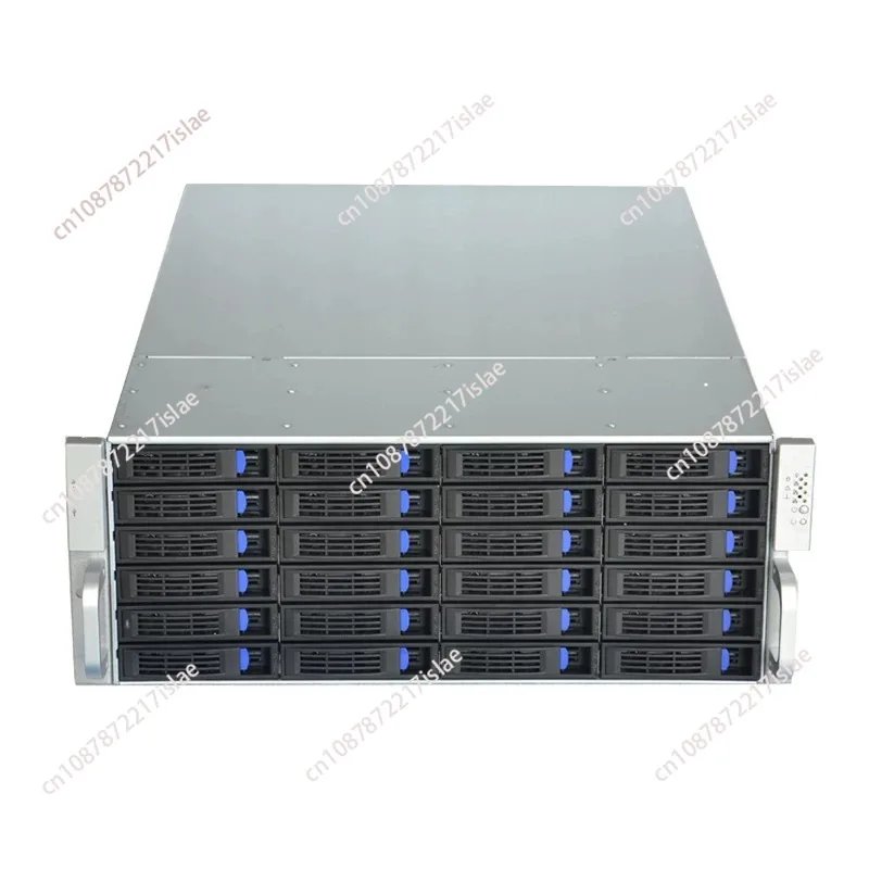 4U Server Chassis, 24 Bays Hot Swap Case for Industrial Control, AI Storage and Cloud Computing