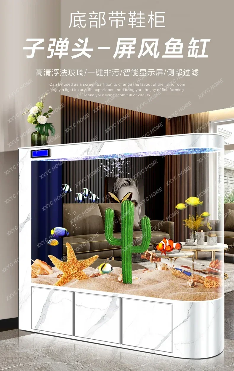 Originality Glass Aquariums Fish Tanks Multifunction Arowana  Aquariums Cabinet Simple Design Pet Products Acquario