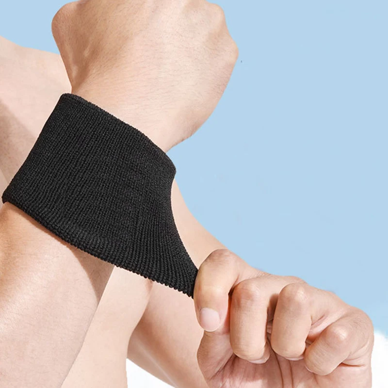 1pc Baumwolle Handgelenk Stütz band Armband Sport Arm schienen Schweiß Handtuch Manschette Tennis Guard Protector Strap Fitness Run Schweiß band Fitness studio