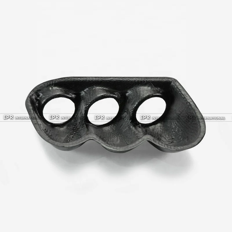 Fot Mitsubishi Evolution 7 8 9 Dash Triple calibre Pod 60mm medidor de temperatura de aceite de carbono cubierta de manómetro para EVO