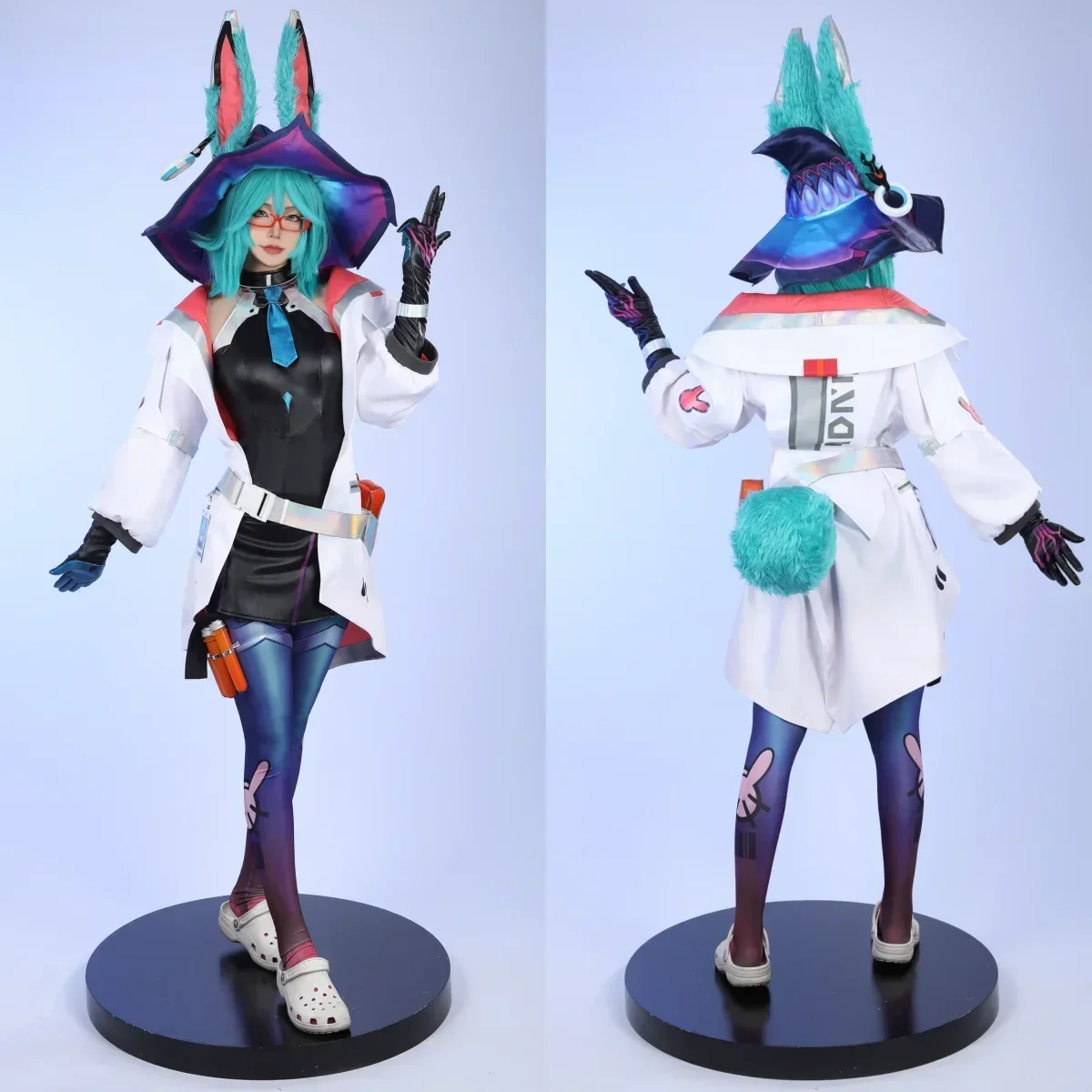 Cosplay Aurora Cosplay Costume League of Legends Battle Bunny  Aurora Costumes cute bunny girl Game Outfit Custom Size