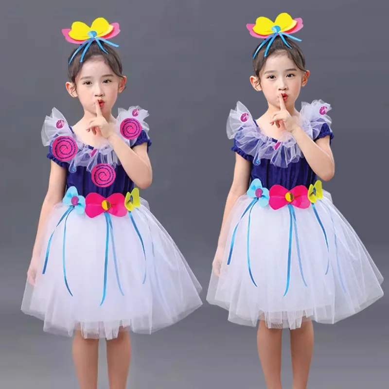 

modern dance dress girls Children Kids Stage Performance Costumes dance costume girls Kids dance costume
