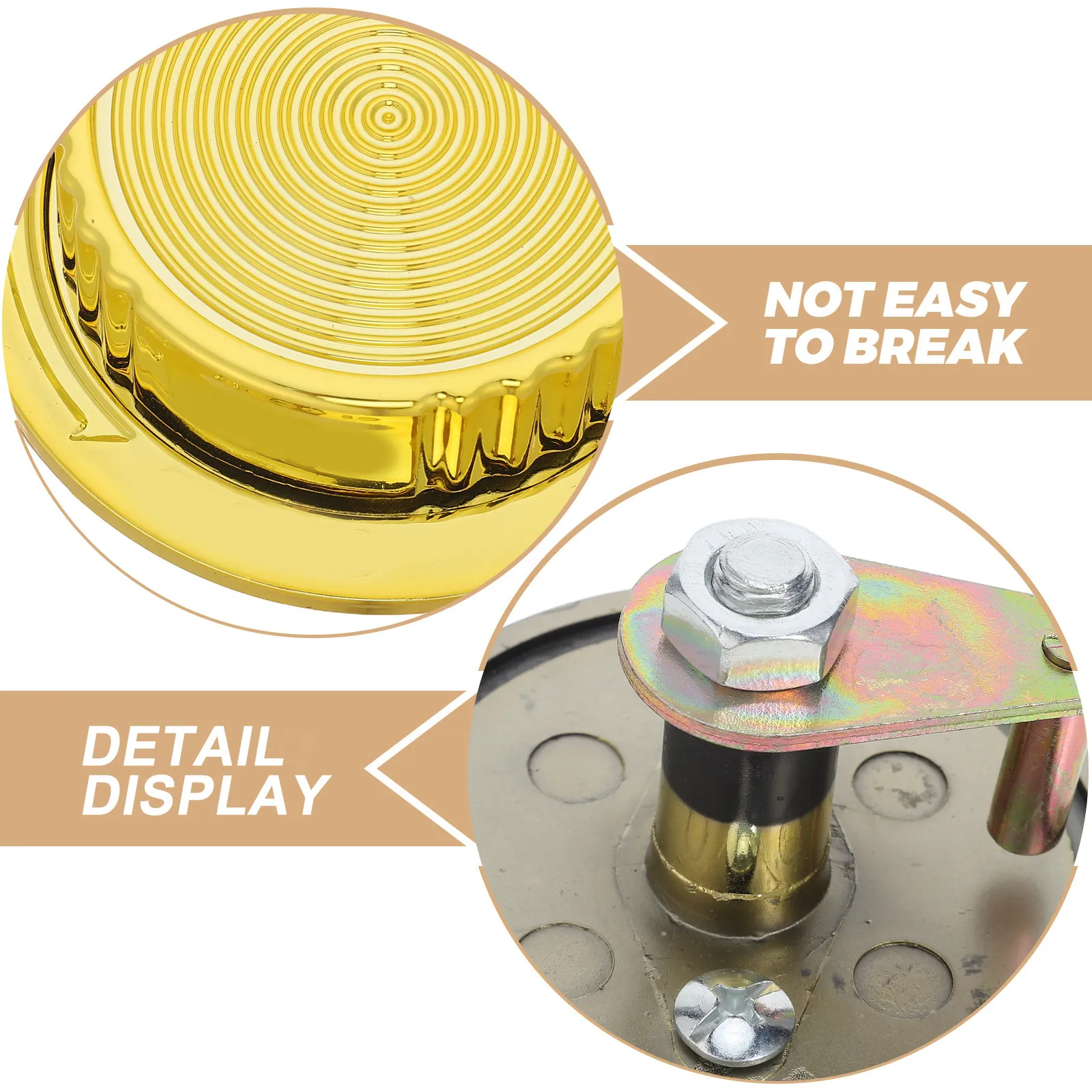 Universal Cylinder Lock Knob Handle for Safe Box Cabinet Deposit Box Replacement Ergonomic Circular Turn Knob Security Hardware