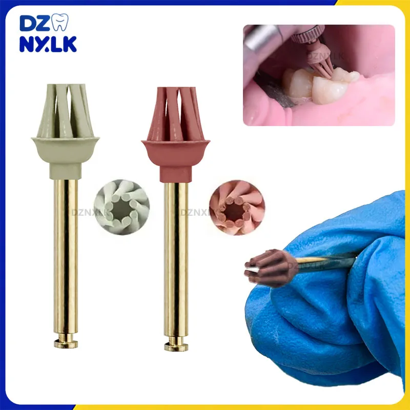 

5/10Pcs Dental Composite Resin Rubber Polisher Diamond Polishing System Polishing Wheel Spiral Flex Brush Dentistry Materials
