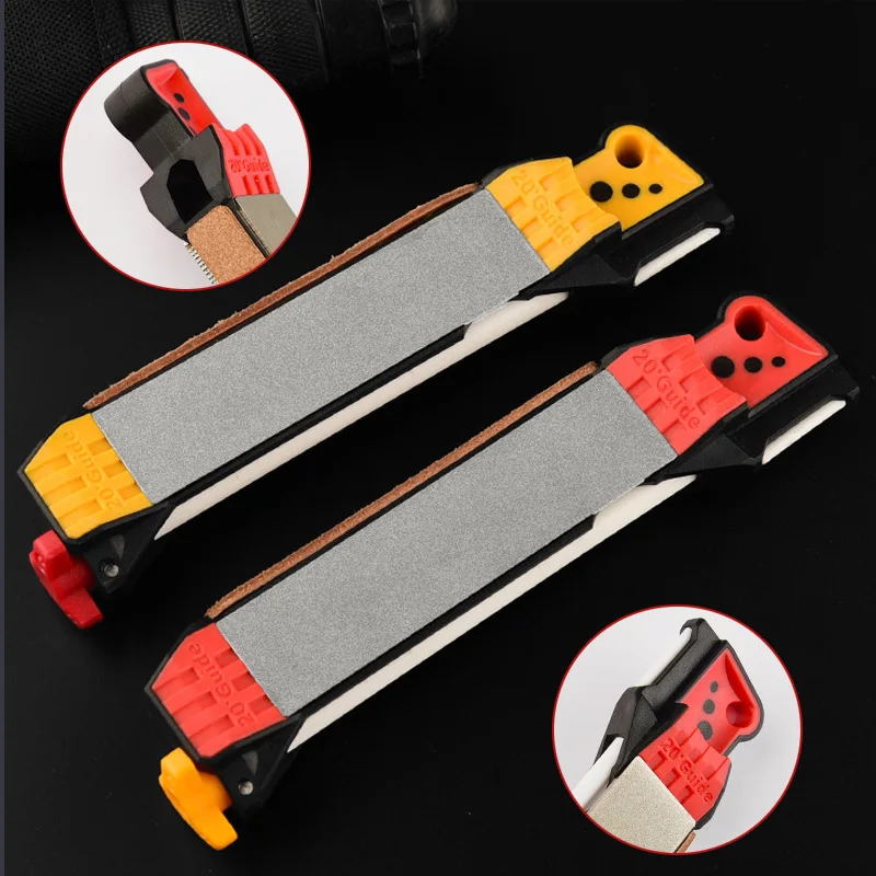 1PC Multifunctional Knife Sharpener Household Diamond Knife Sharpener Double-Sided Sharpening Tools For Outdoor Camping Kitchen