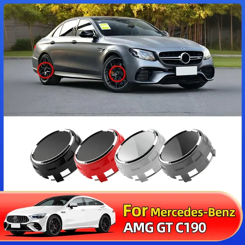 

4pcs/lot 75mm A0004000900 Car wheel Hub Cap Emblem badge logo for Mercedes Benz AMG C43 C63 E43 E53 E63 W205 W213 Accessories