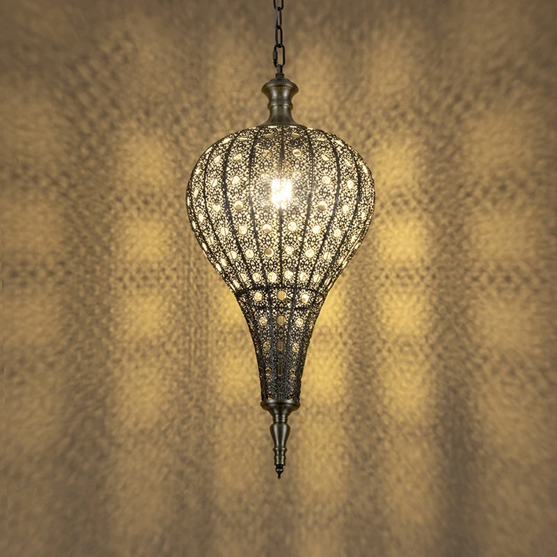 Southeast Asian Style Hanging Pendant Light Fixture Morocco Lamp Dining Room Turkish Asia Cloth Shop Restaurant Decor Chandelier