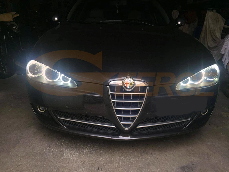 For Alfa Romeo 147 2005 2006 2007 2008 2009 2010 Ultra Bright 6 PCS LED Angel Eyes Kit Halo Rings Day Light