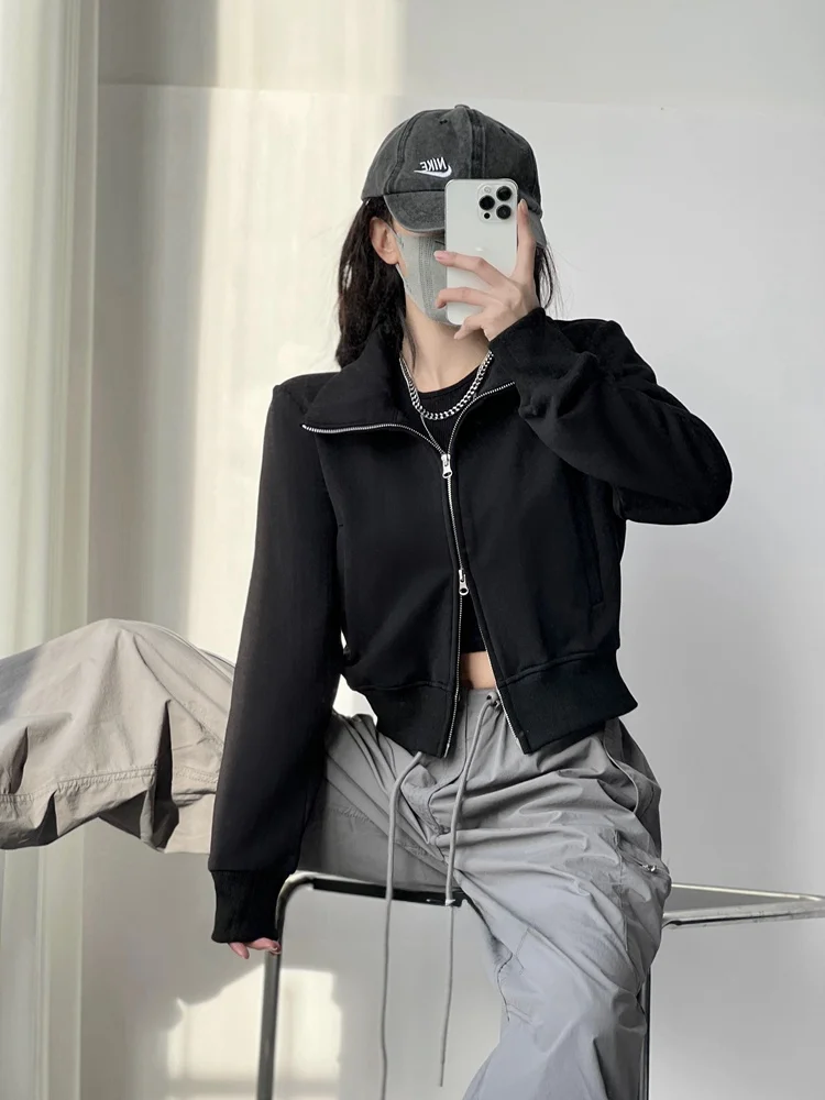 الوردي البلوز Jaet المرأة ort ملابس خارجية فضفاضة ربيع الخريف الرياضة سترة مفتوحة أعلى حجم صغير تنوعا Sle