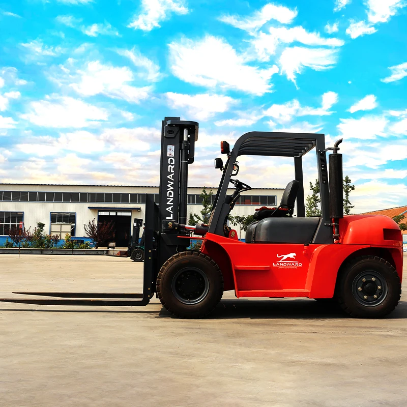 Alat transportasi pengangkat kecil gudang susun Forklift grosir 3 Ton rumah Mini Diesel Forklift Euro 5 mesin disesuaikan