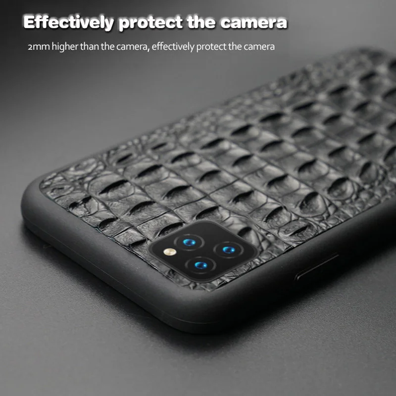 Luxury 100% Fhx-ml50 natural Crocodile skin phone case for Apple iPhone 7 8 Plus XS 12 11 Pro 12Pro MAX XR XS max case