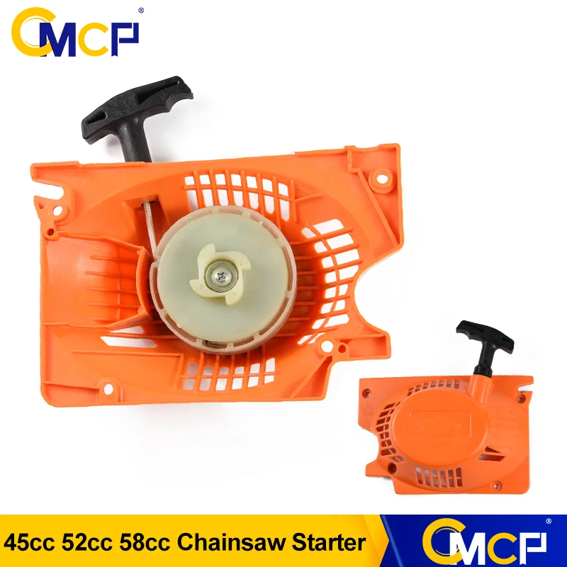 CMCP 1pc 45CC 52CC 58CC Chainsaw Parts Recoil Pull Start Starter for Chinese Chainsaw 4500/5200/5800