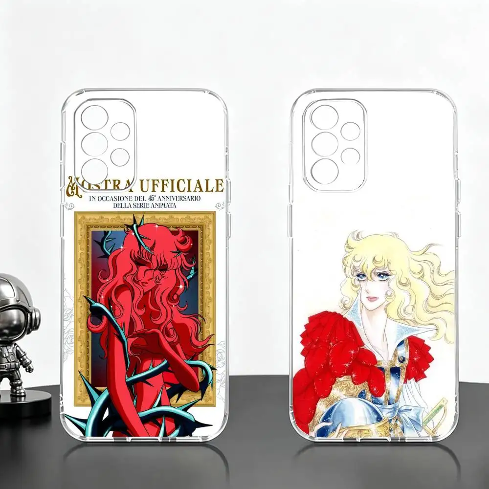 Rose of Versailles Manga lady Oscar  Phone Case Transparent Silicone Soft For Samsung S25,S24,S21,S22,S23,S30,Ultra,S20,Plus,Fe