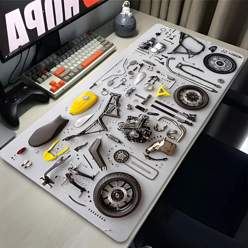 Disassembly Diagram Rubber Mouse Pad Mouse Pad XXL Gaming Accessories Office Gamer Keyboard Desk Mat Non-Slip Laptop Mousepad
