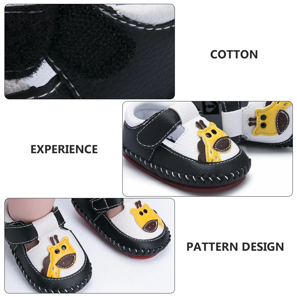 1 par bebê prewalkers sapatos do plutônio sola macia respirável anti deslizamento calçados da criança padrão dos desenhos animados infantil sapatos de bebê presente