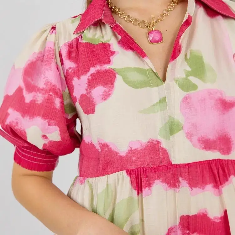 

Розово-красная длинная юбка трапециевидной формы с высокой талией и принтом Dr Sweet Sle Bubble Sve, женское повседневное платье Faion