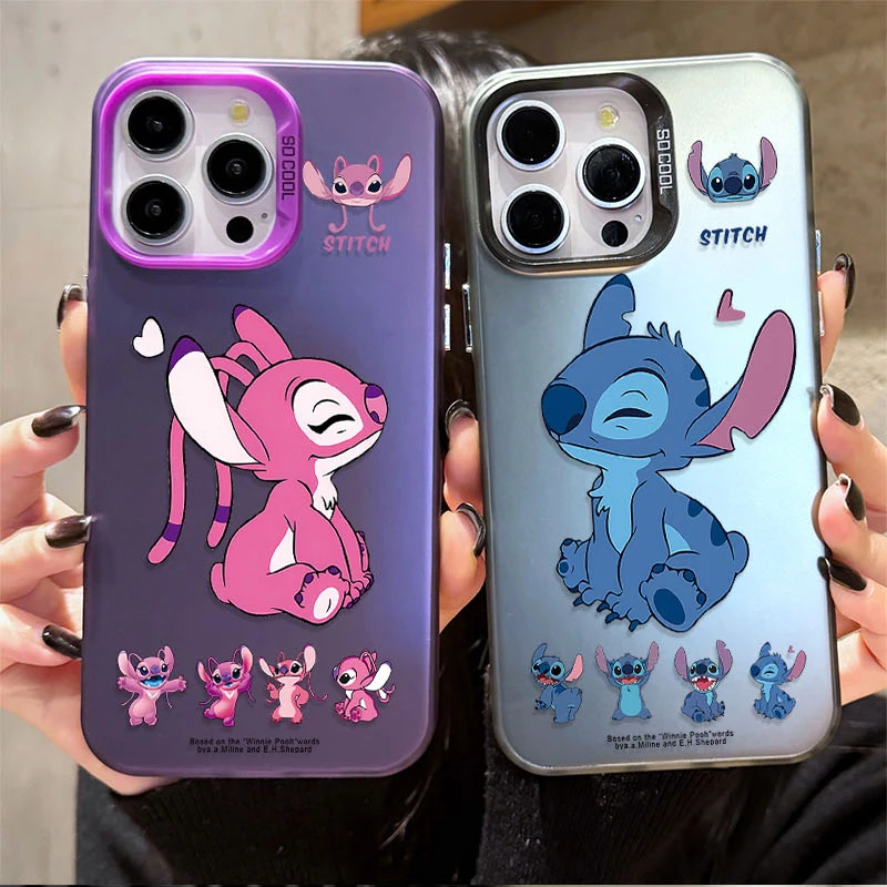 Case for Xiaomi Redmi Note 13 12 11 Pro Plus 4G 5G 12S 11S 10S 10 9 9S 8 12C 13C A3 Lovely Disney Angel Stitch Matte Hard Covers