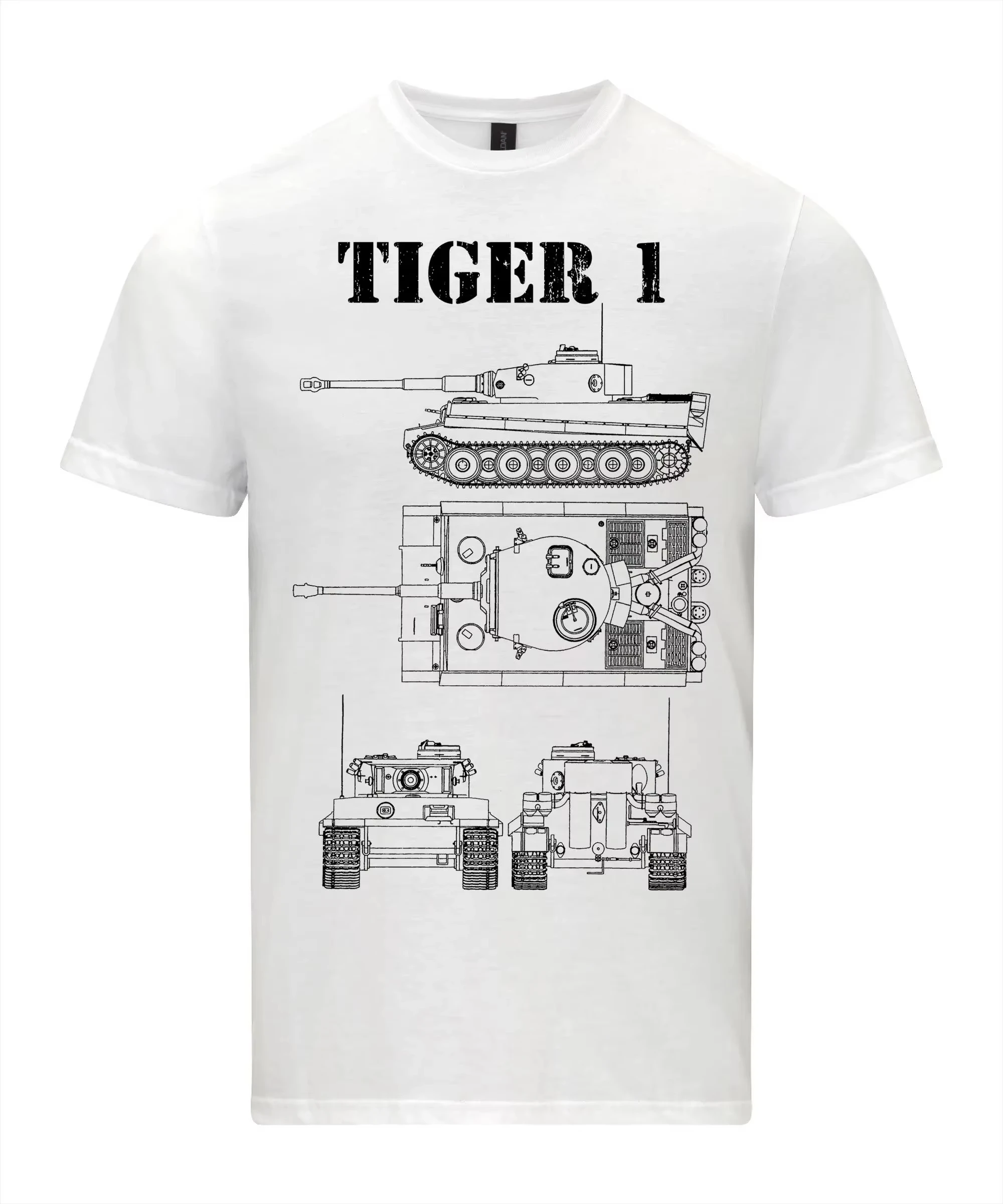 T-shirt Tiger 1 Tank avec dess - Vintage Fashion Drawings avis et prix