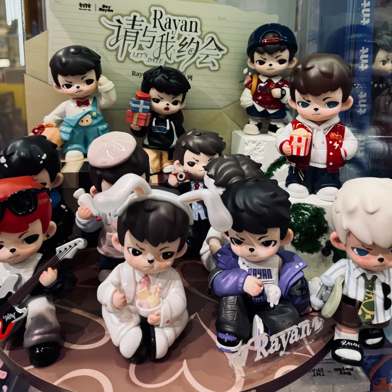 

NTSPACE brother fifth generation Rayan please date me Blind box trendy toy figurines computers desktop ornaments dolls boys gifs