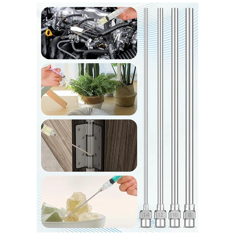 스테인레스 스틸 디스펜스 바늘 10개 무딘 팁 디스펜스 바늘 4인치, 12 게이지