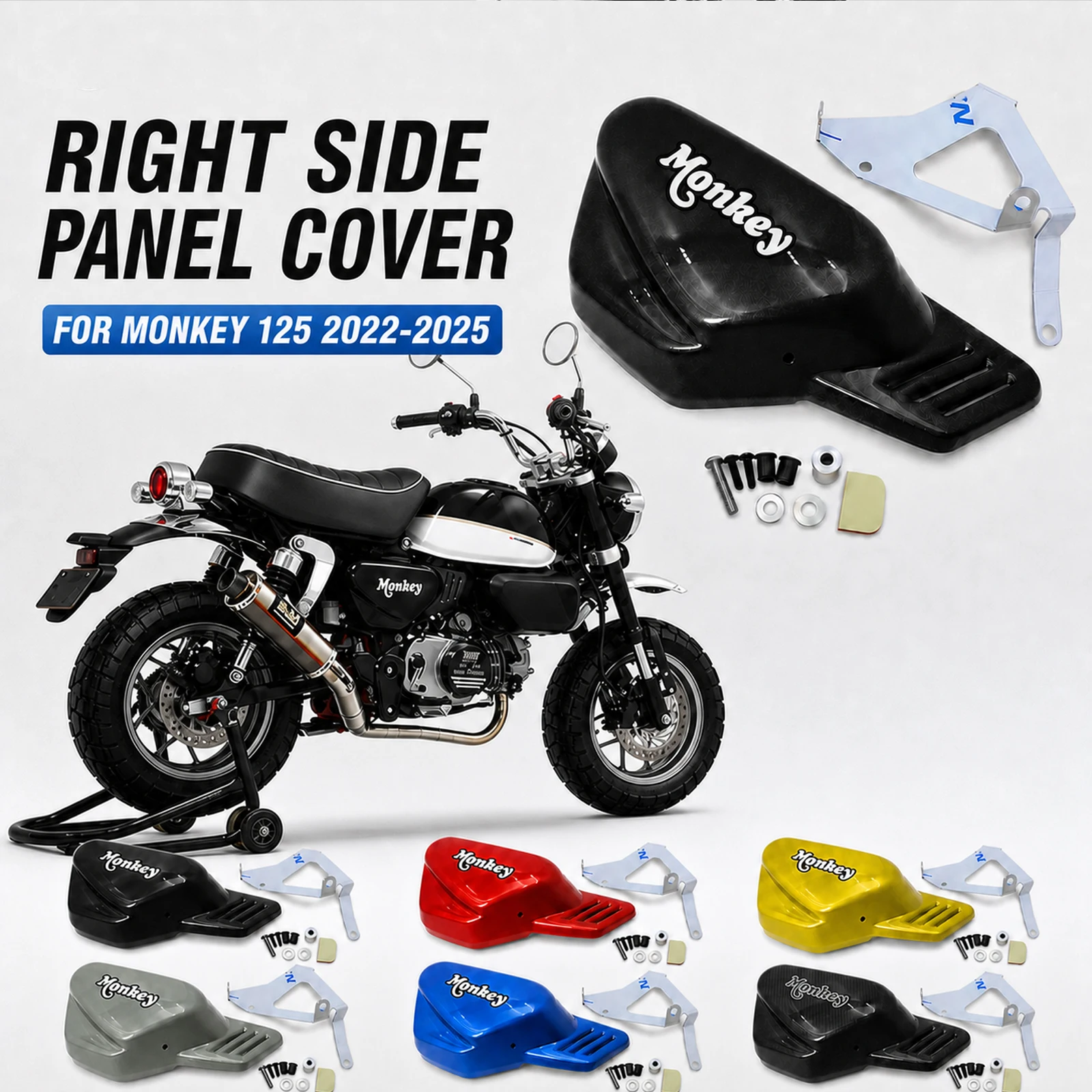 Frame Side Panel Fairing Cover Right Protection Trim Decorative Covers Fit For Honda monkey 125 2026 MONKEY125 2025 2024 23 22