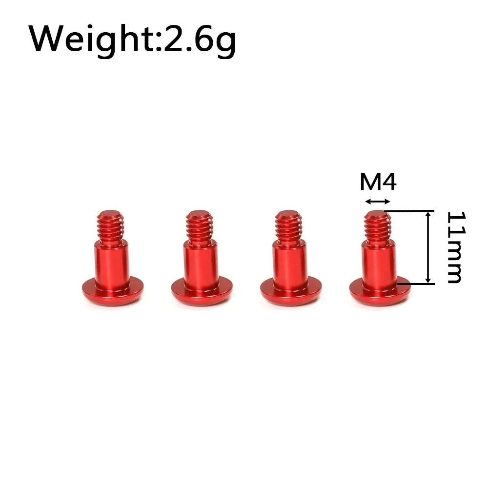 4pcs Metal M4 Step Screw for Tamiya TT02 TT-02 TT02B 1/10 RC Car Upgrade Parts Accessories