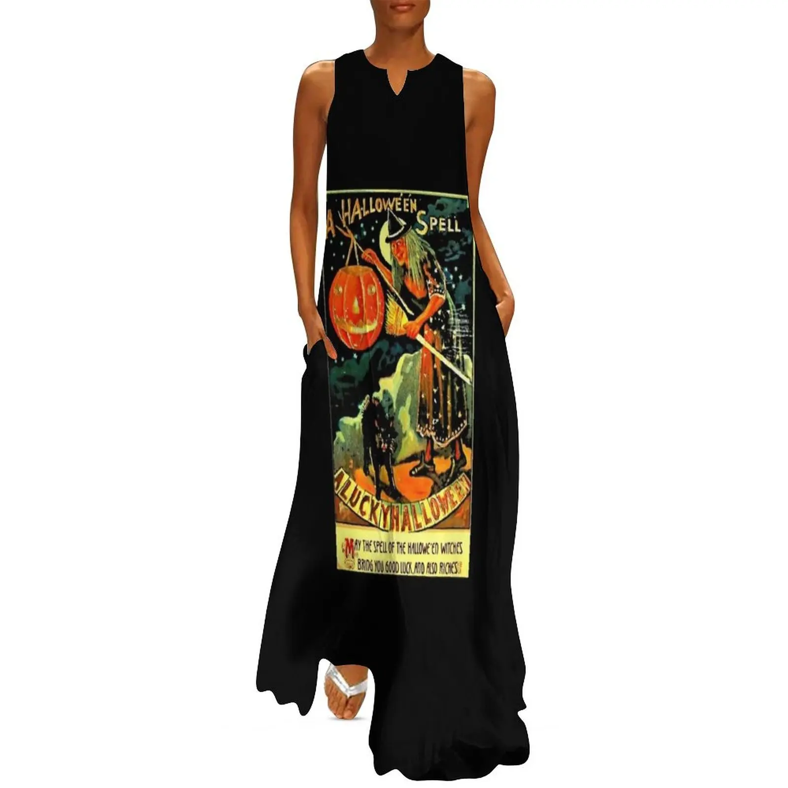 

Vintage Halloween Witch Long Dress long dress women summer summer dress woman 2024 trendy summer women"s 2024