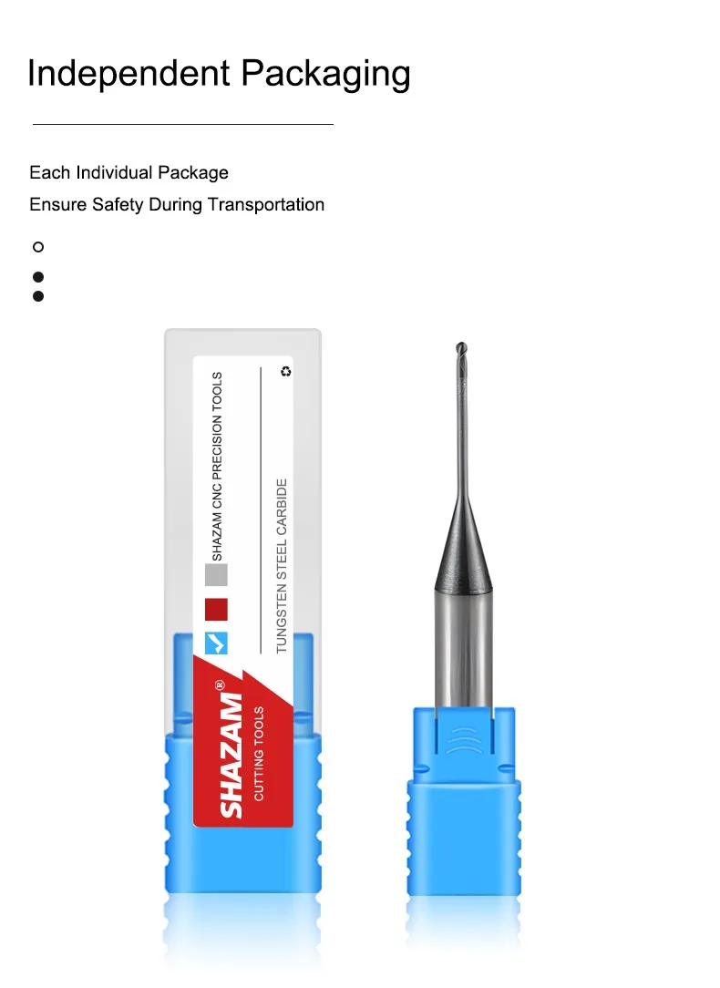 SHAZAM HRC65 2-Schneiden-Tiefnutfräser mit Mikrodurchmesser, Wolframstahl-Hartmetall-Nanobeschichtung für CNC-Bearbeitung, Schaftfräser – Detail 6
