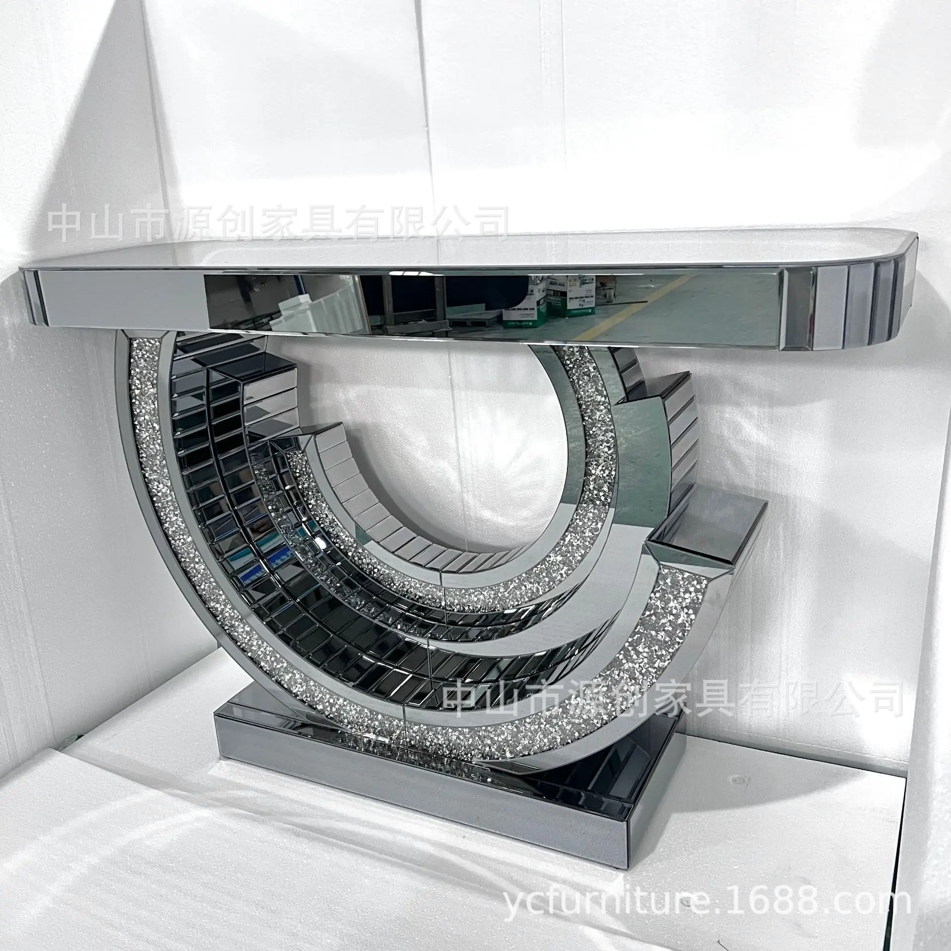 منصة مرآة رمادية مرآة مدخل الجدول الاتجاه مدخل خزانة غرفة المعيشة الممر التخزين