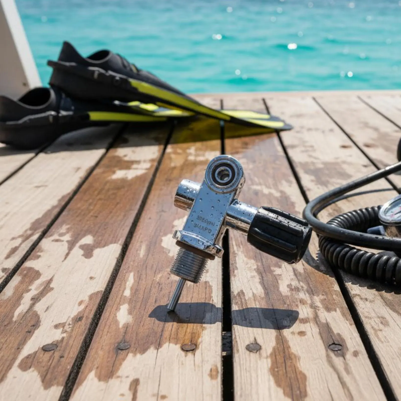 

Left Hand Cylinder Flow Control Technical Diving Cylinder Flow Control Easy Grip Knob Long-Lasting