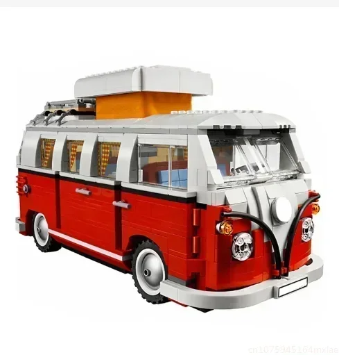 NEW Technic Series Volkswagen T1 Camper Car Van VW Car Building Blocks Compatible 10220 42111 10262  Mini Cooper Bricks Toys