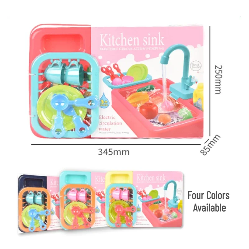 Jouet pour évier de Cuisine Play Kitchen Sink Toys Lave-Vaisselle Jouant avec Un Robinet électrique amélioré Faire Semblant de Jouer des Jouets pour Enfants Piscine Flottante Jouets de pêche