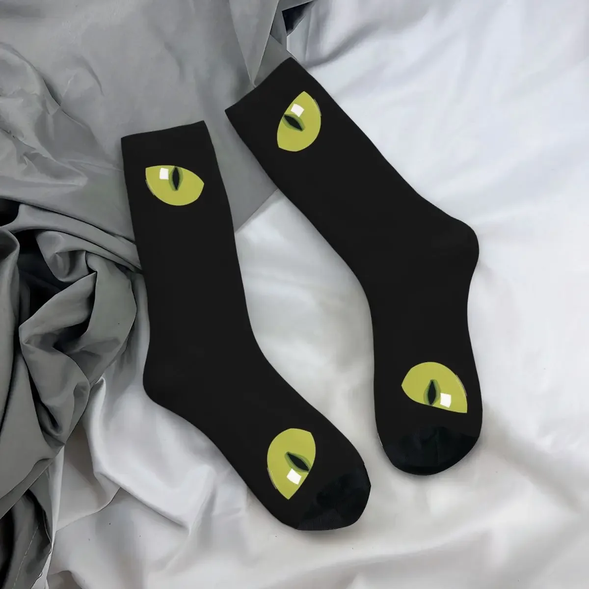 Cat Eye Socks Socks Harajuku High Quality Stockings All Season Long Socks Accessories for Man's Woman's Gifts