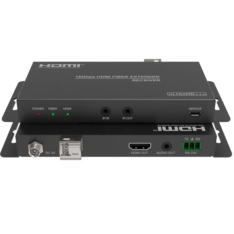 HDMI Fiber Extender HDMI 2.0 Extender 4K60Hz 4:4:4 over fiber optic cable upto 10km