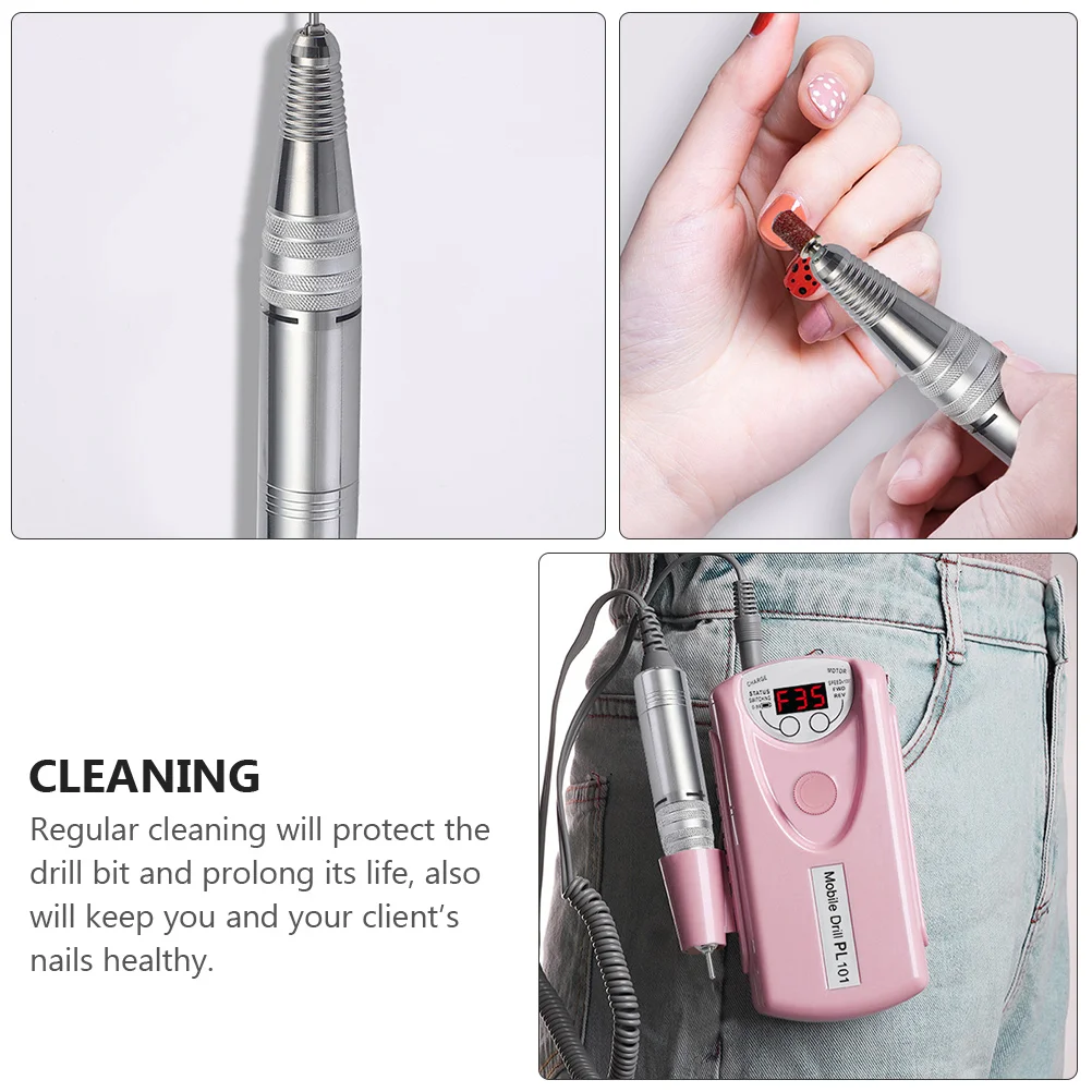 Máquina de archivo eléctrica para manicura, pedicura, herramientas de pulido de uñas, broca, suministros de pulido, resistente a la corrosión, a prueba de óxido