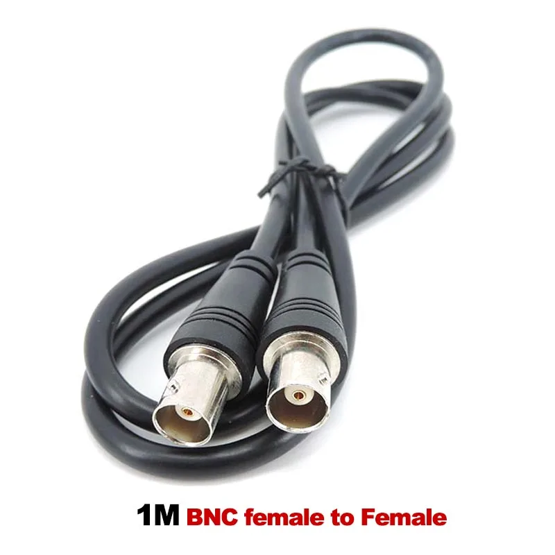 1M BNC female to Female Plug Q9 CCTV Extension Coaxial Line Cable female to female Security video camera Monitoring W28