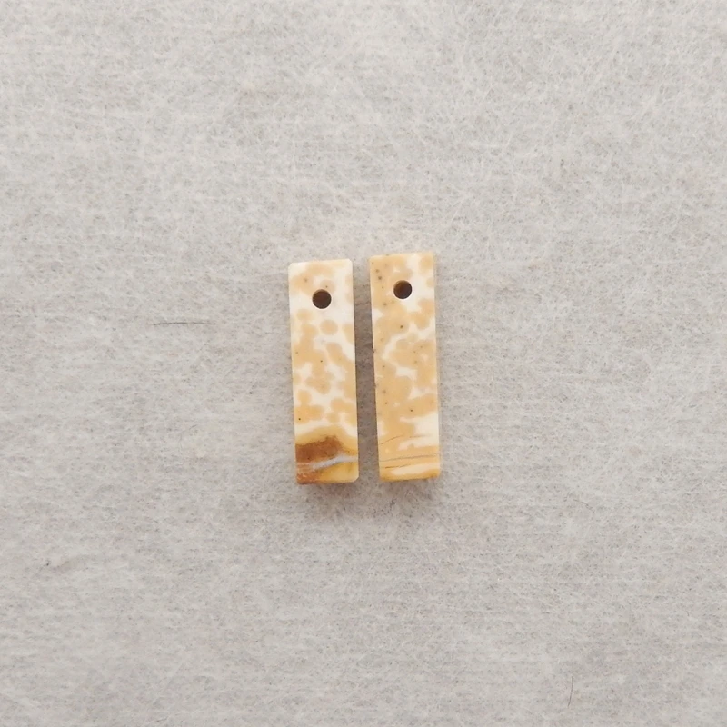B&F White Howlite Front Drilled Beads 14x4mm 1g Fashion Earring Accessories for Handmade Jewelry Charm Gift