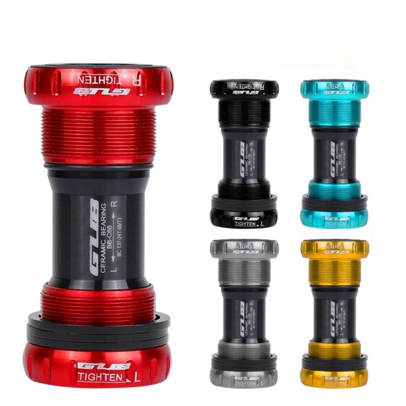 

C68 Ceramic Bearing Bottom Bracket Center Axle For Mountain Road Bike Bicycle Hollow Crankset Component Accessories Parts