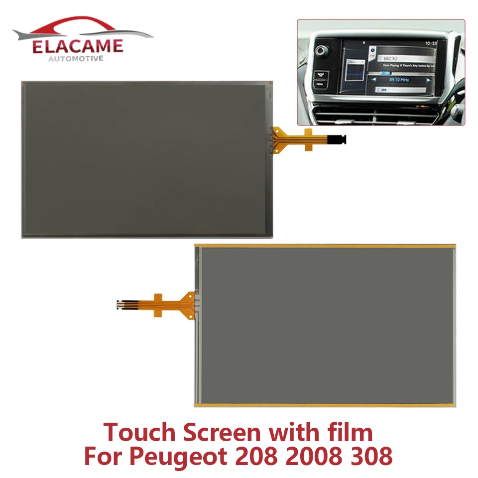 7 inch Touch Screen For Peugeot 208 2008 308 Citroen C5 C4L C3XR LAM070G004A GCX156AKM-E Car Navigation Glass Display Parts