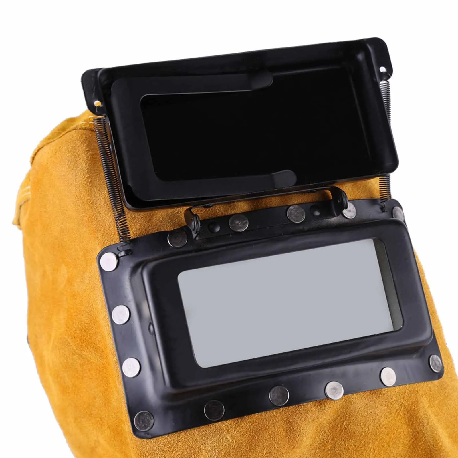 Premium Durable Good Quality Heat Resistant Breathable Leather Welding Helmet Protection Mask High Safety with Lens Lightweight