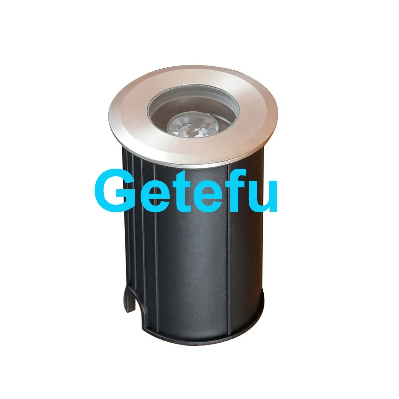 Komplett aus Edelstahl, 3 W, LED-Untergrundleuchte, Bodenleuchte für Garten, Weg, Stehlampe, für den Außenbereich, vergrabene Hoflampe, Landschaftsleuchte – Detail 4